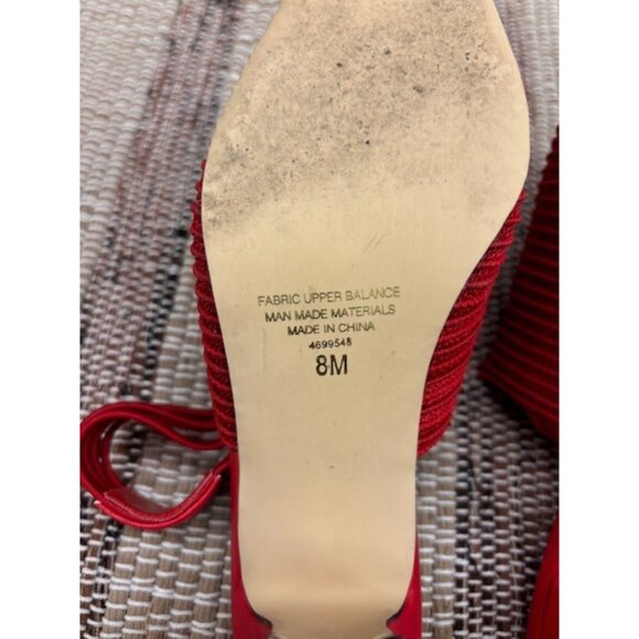 Coup Detat Red Mesh 2.5" Heels Ladies Size 8M Comfortable & Stylish Pointed Toe - Picture 6 of 7